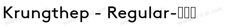 Krungthep - Regular字体转换